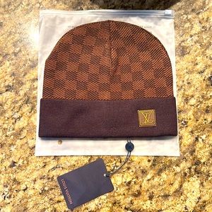 Louis Vuitton checkered beanie
